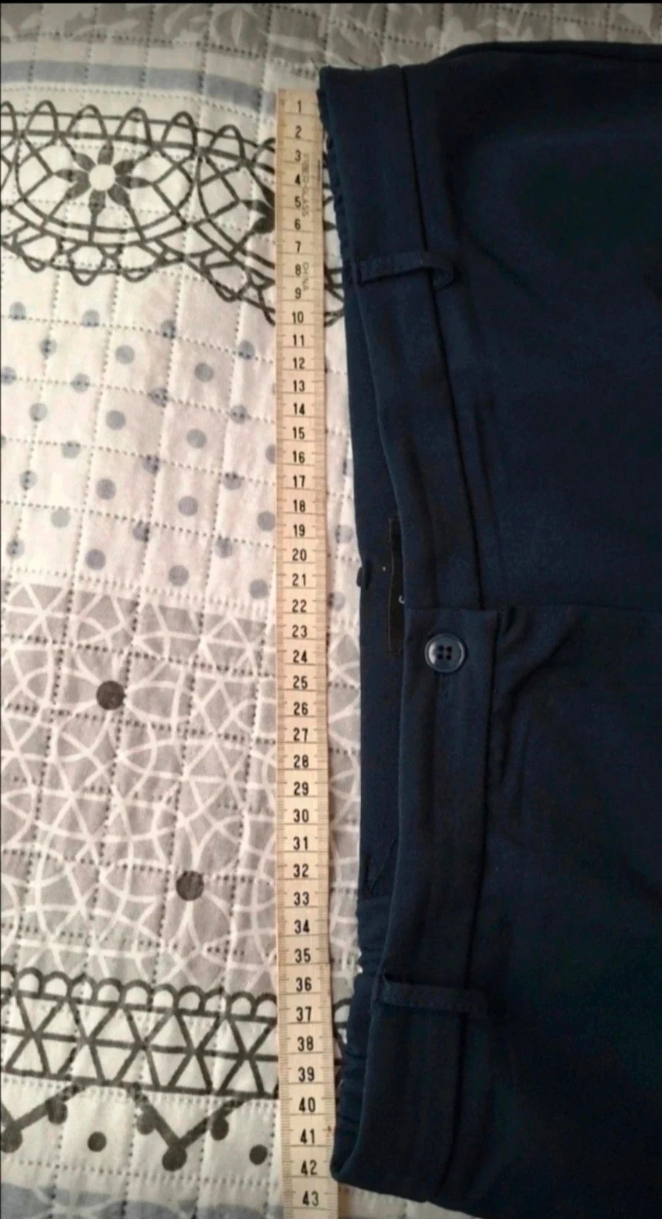 Calça feminina, cor azul marinho, tamanho 44 – photo 5